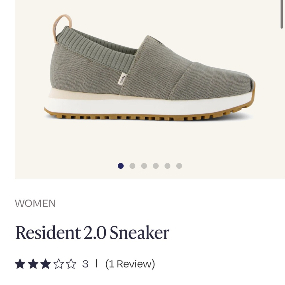 Toms Alpargata Resident 2.0 in Vetiver Grey Heritage Canvas